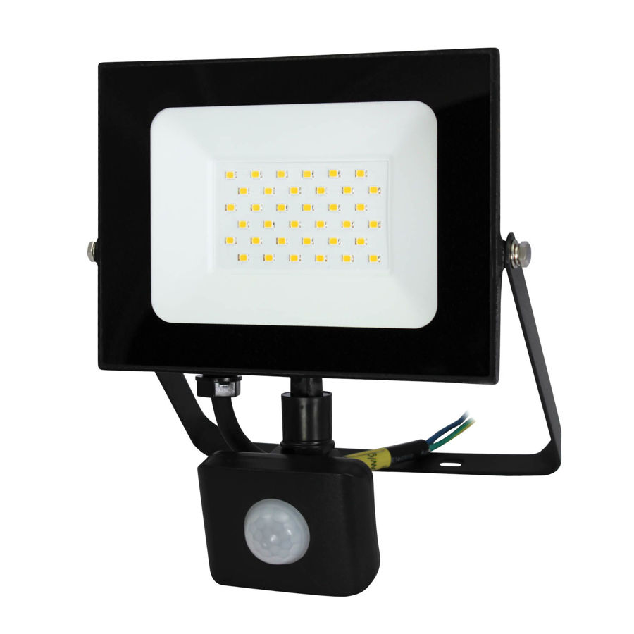 Slika COMMEL LED reflektor sa senzorom SMD 30W, 307-239, 4000 K, crni
