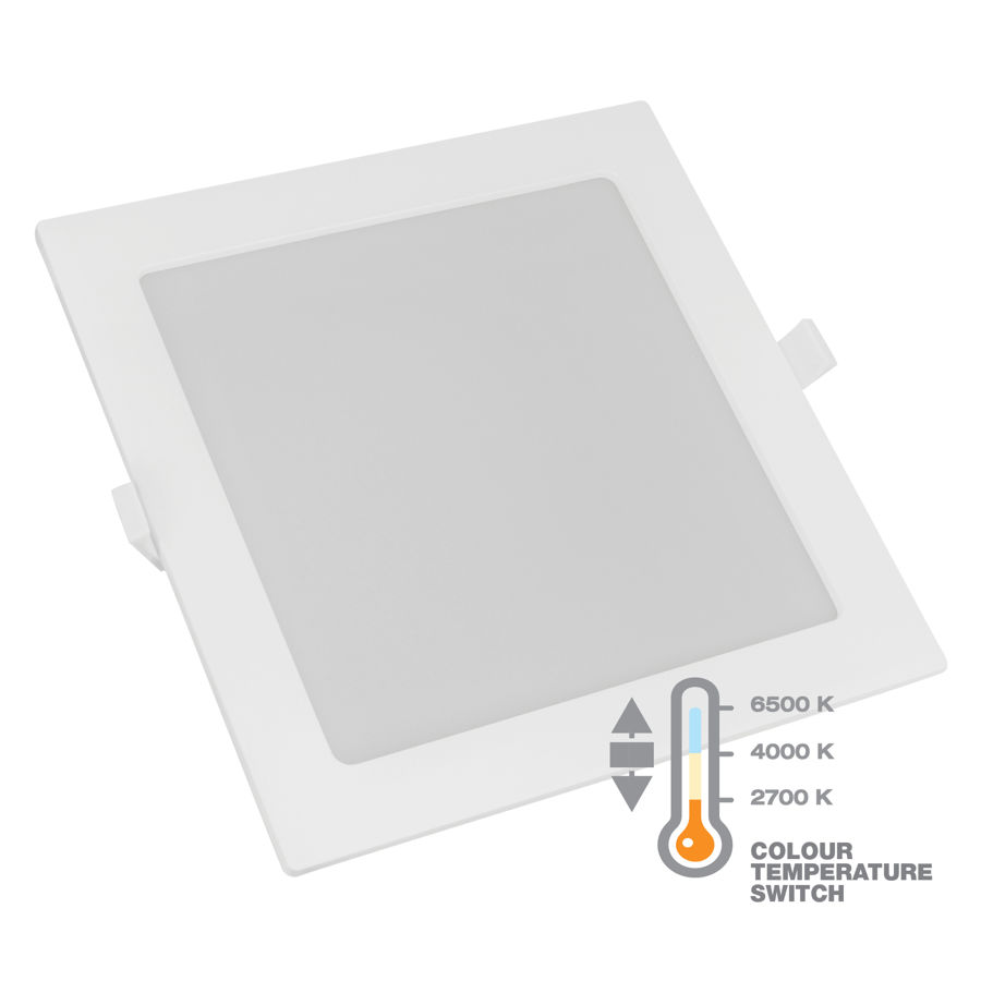 Slika COMMEL LED panel 6W, kvadratni ugradbeni, CCT sklopka, 337-404
