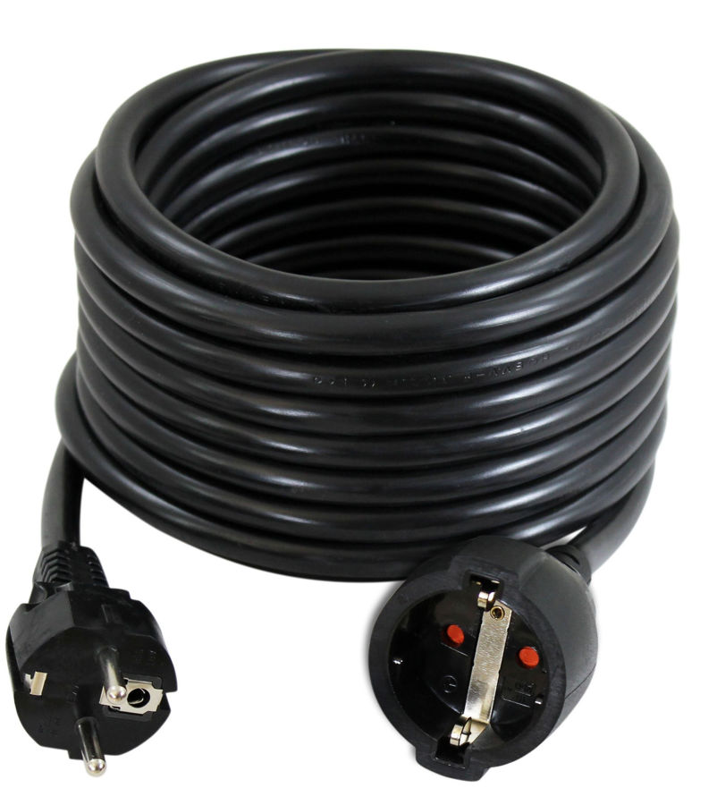 Slika COMMEL Produžni kabel - šuko H05VV-F 3G1 10 A L=15m, 220-115 crveni
