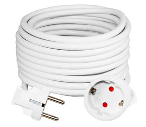Slika COMMEL Produžni kabel - šuko art.220-508  H05VV-F 3G1,5 L=8 m, bijeli
