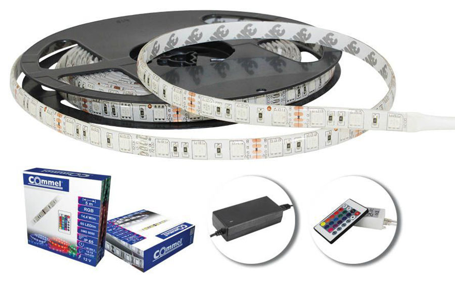 Slika COMMEL LED traka 60 LED/m, 6500K, IP65 - 5 m 405-105