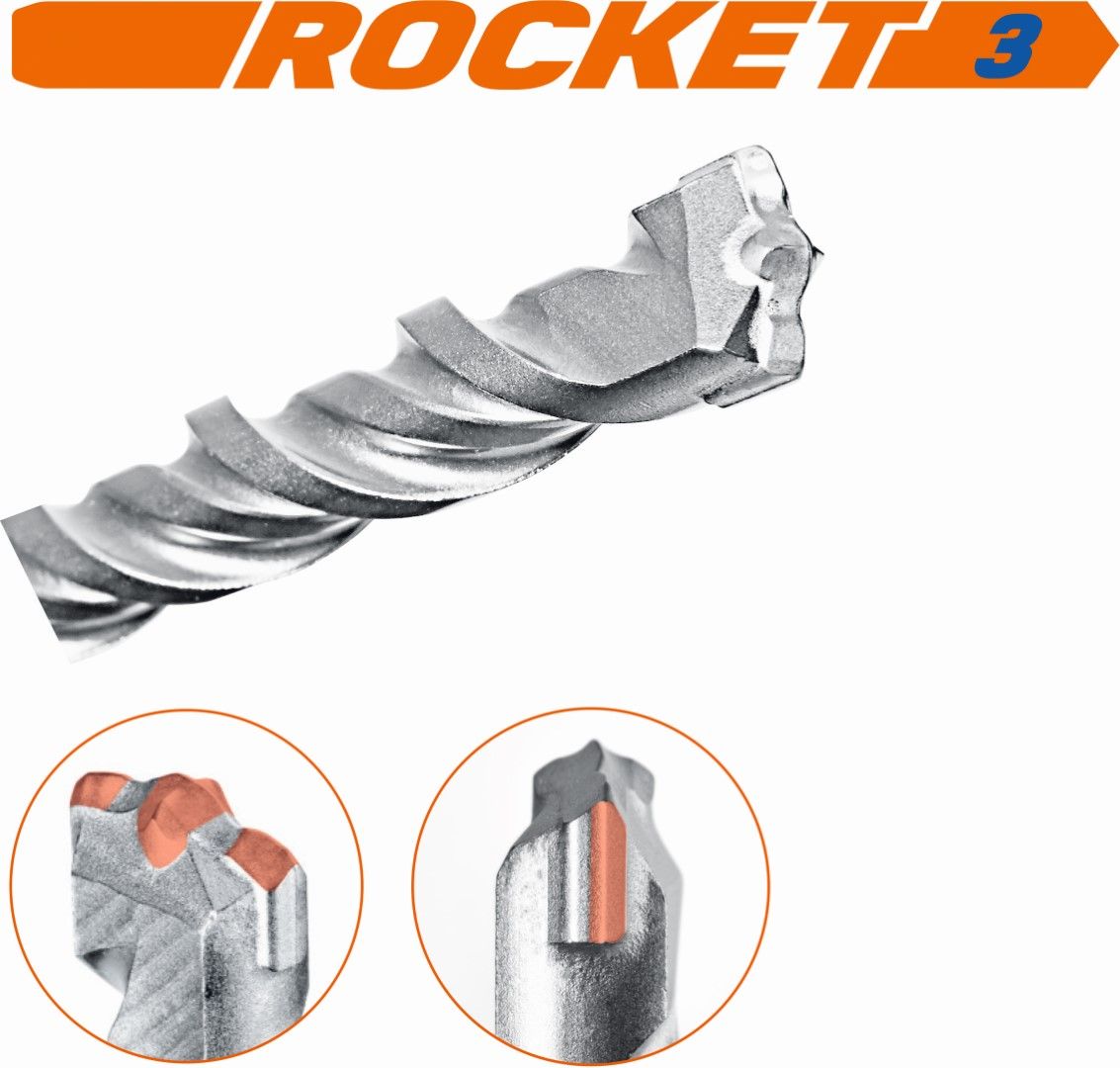 Slika BORER Rocket 3 SDS-plus 10x450 mm