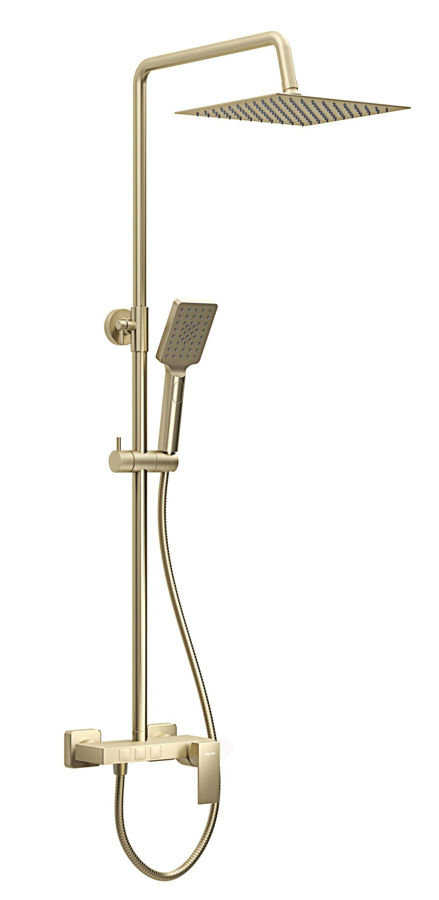 Slika ARS BRUSHED GOLD - Usponski set + baterija sa izlivom